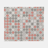 Geometric pattern design abstract, art, background フリースブランケット (正面(横))