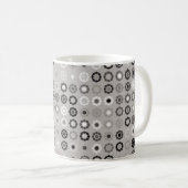 Geometric pattern design abstract, art, graphic de コーヒーマグカップ (正面右)