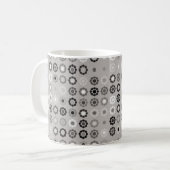 Geometric pattern design abstract, art, graphic de コーヒーマグカップ (正面左)
