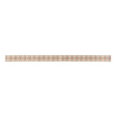 Geometric pattern featuring orange and pink star s サテンリボン (正面)