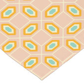 Geometric pattern in blue and orange diamond shape ショートテーブルランナー (コーナー)