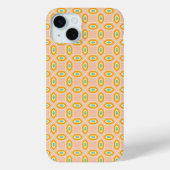 Geometric pattern in blue and orange diamond shape Case-Mate iPhoneケース (裏面)