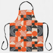 Geometric pattern in bright color blocks.  エプロン (正面)