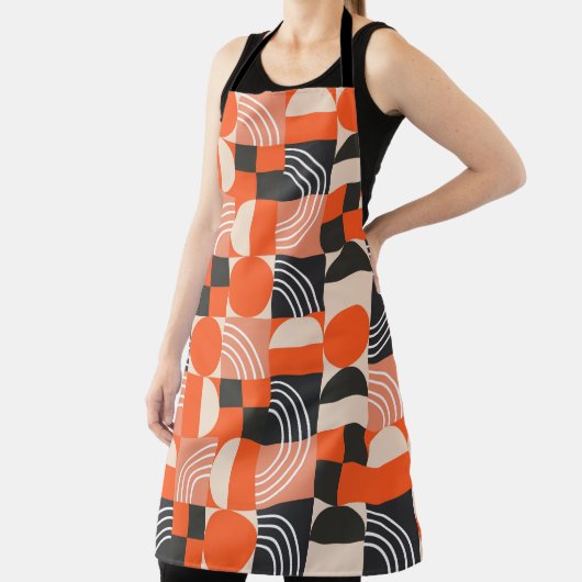 Geometric pattern in bright color blocks.  エプロン (インサイチュ)