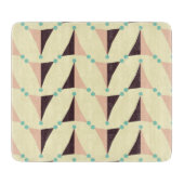 Geometric pattern in retro vibe カッティングボード (正面)