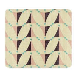 Geometric pattern in retro vibe カッティングボード