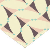 Geometric pattern in retro vibe ショートテーブルランナー (コーナー)