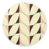 Geometric pattern in retro vibe セラミックノブ (正面)