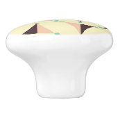 Geometric pattern in retro vibe セラミックノブ (側面)