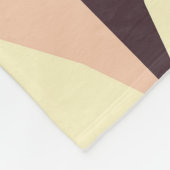 Geometric pattern in retro vibe フリースブランケット (角)