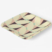 Geometric pattern in retro vibe ペーパープレート (傾斜あり)