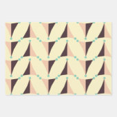 Geometric pattern in retro vibe ラッピングペーパーシート (正面)