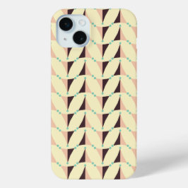 Geometric pattern in retro vibe iPhone 15 miniケース