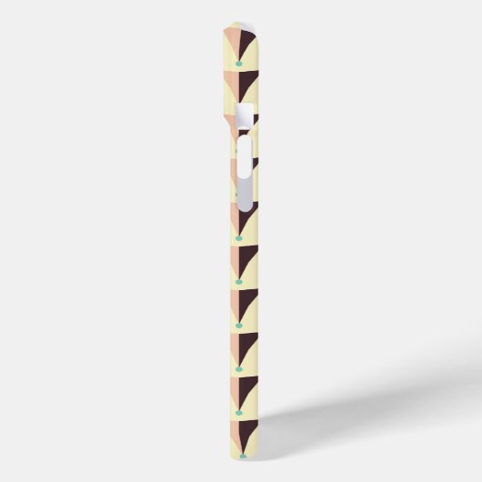 Geometric pattern in retro vibe Case-Mate iPhoneケース (裏面 / 左)