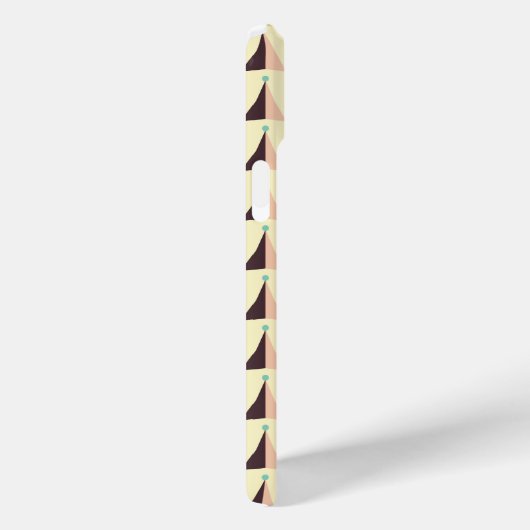 Geometric pattern in retro vibe Case-Mate iPhoneケース (裏面 / 右)