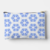 Geometric Pattern Modern Blue Accessory Pouch アクセサリーポーチ (裏面)