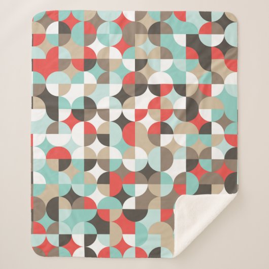 Geometric pattern. Mosaic colorful background of g シェルパブランケット (正面)