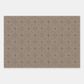 Geometric Pattern | Ochre, Dusty Stone, Slate Blue ラッピングペーパーシート (正面3)