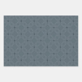 Geometric Pattern | Ochre, Dusty Stone, Slate Blue ラッピングペーパーシート (正面2)