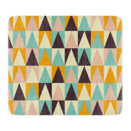 Geometric pattern of multi-colored triangles  カッティングボード