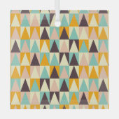 Geometric pattern of multi-colored triangles  ガラスオーナメント (正面)