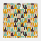 Geometric pattern of multi-colored triangles  ガラスオーナメント (裏面)