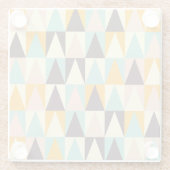 Geometric pattern of multi-colored triangles  ガラスコースター (裏面)