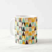 Geometric pattern of multi-colored triangles コーヒーマグカップ (正面左)