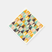 Geometric pattern of multi-colored triangles スタンダードカクテルナプキン (角)