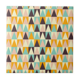 Geometric pattern of multi-colored triangles  タイル