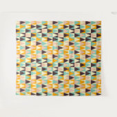 Geometric pattern of multi-colored triangles タペストリー (正面(横))