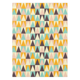 Geometric pattern of multi-colored triangles  テーブルクロス