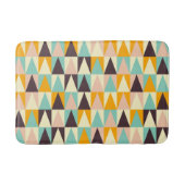 Geometric pattern of multi-colored triangles  バスマット (正面)
