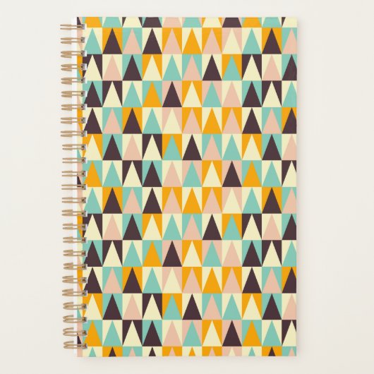 Geometric pattern of multi-colored triangles  プランナー手帳 (正面)