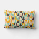 Geometric pattern of multi-colored triangles  ランバークッション (裏面)