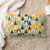 Geometric pattern of multi-colored triangles  ランバークッション (ブランケット)