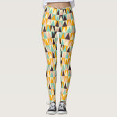 Geometric pattern of multi-colored triangles  レギンス (正面)