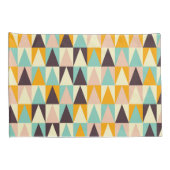 Geometric pattern of multi-colored triangles  枕カバー (裏面-右)