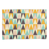 Geometric pattern of multi-colored triangles  枕カバー (正面右)