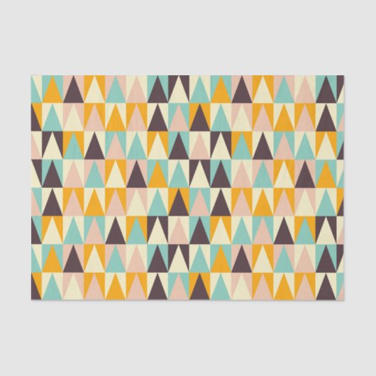 Geometric pattern of multi-colored triangles 薄葉紙 (正面)