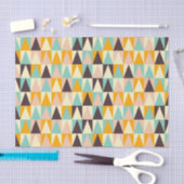 Geometric pattern of multi-colored triangles 薄葉紙 (クラフト)