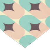 Geometric pattern of teal, beige, and black shapes テーブルクロス (アングル)