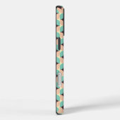 Geometric pattern of teal, beige, and black shapes Case-Mate iPhoneケース (裏面 / 右)