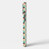 Geometric pattern of teal, beige, and black shapes Case-Mate iPhoneケース (裏面 / 左)