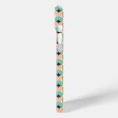 Geometric pattern of teal, beige, and black shapes Case-Mate iPhoneケース (裏面 / 左)