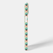 Geometric pattern of teal, beige, and black shapes Case-Mate iPhoneケース (裏面 / 右)