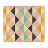 Geometric pattern overlapping diamonds & triangle カッティングボード (正面)