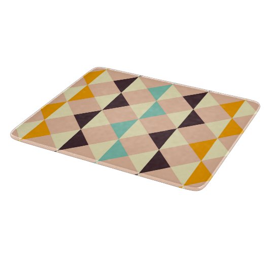 Geometric pattern overlapping diamonds & triangle カッティングボード (角)