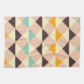 Geometric pattern overlapping diamonds & triangle キッチンタオル (横)