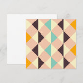 Geometric pattern overlapping diamonds & triangle サンキューカード (正面/裏面)
